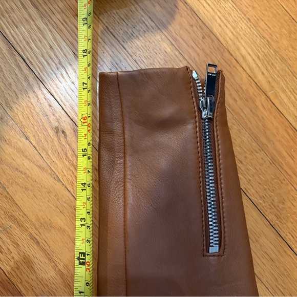 LTH Women's Brown Leather Moto Jacket - Picture 7 of 12